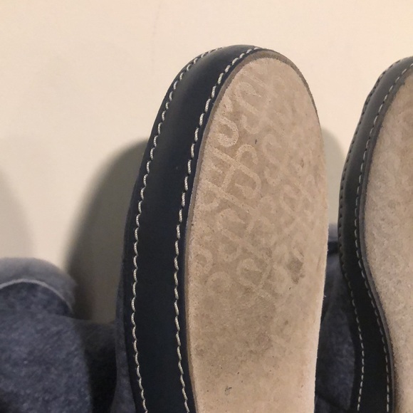 Ross & Snow Gemma Shearling  Stonewashed suede leather bootie slippers - Picture 9 of 16